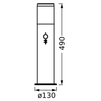 Ledvance - Sensorlamp voor buiten EBRO 1xE27/20W/230V IP44