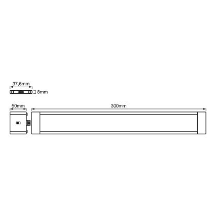 Ledvance - SET 2x keukenkast licht met sensor CABINET LED/11W/230V 3000K