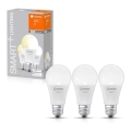 Ledvance - Set 3x LED lamp dimbaar en Wi-Fi SMART+ E27 / 9,5W / 230V 2.700K