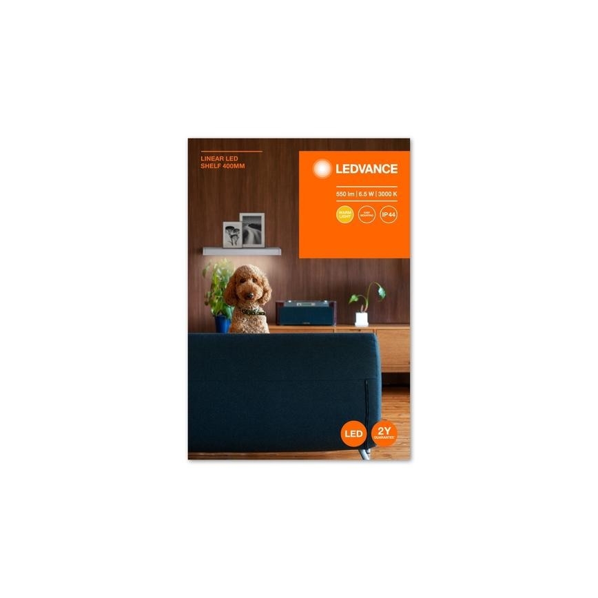 Ledvance - Shelf met LED-verlichting LINEAR LED/6,5W/230V 40 cm IP44