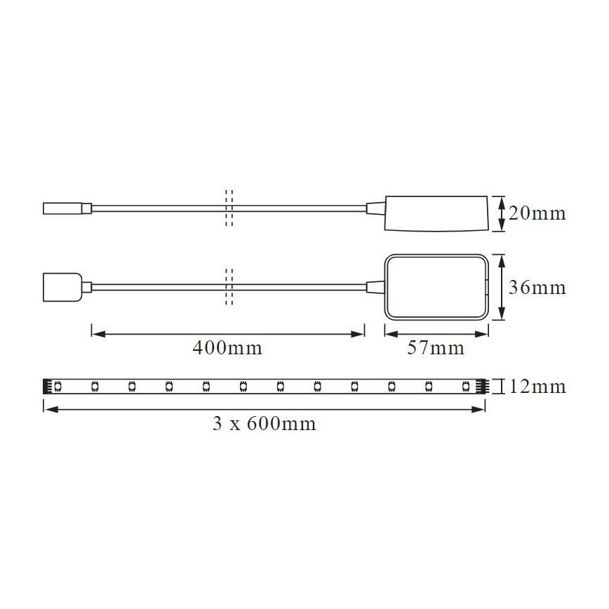 Ledvance - Slimme Luidspreker Google Nest Mini + LED strip 1,8m SMART+ LED/10W/230V