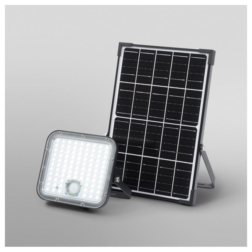 Ledvance - LED Dimbaar zonne- Schijnwerper met sensor FLOOD SPLIT LED/30W/6,4V IP65 + afstandsbediening