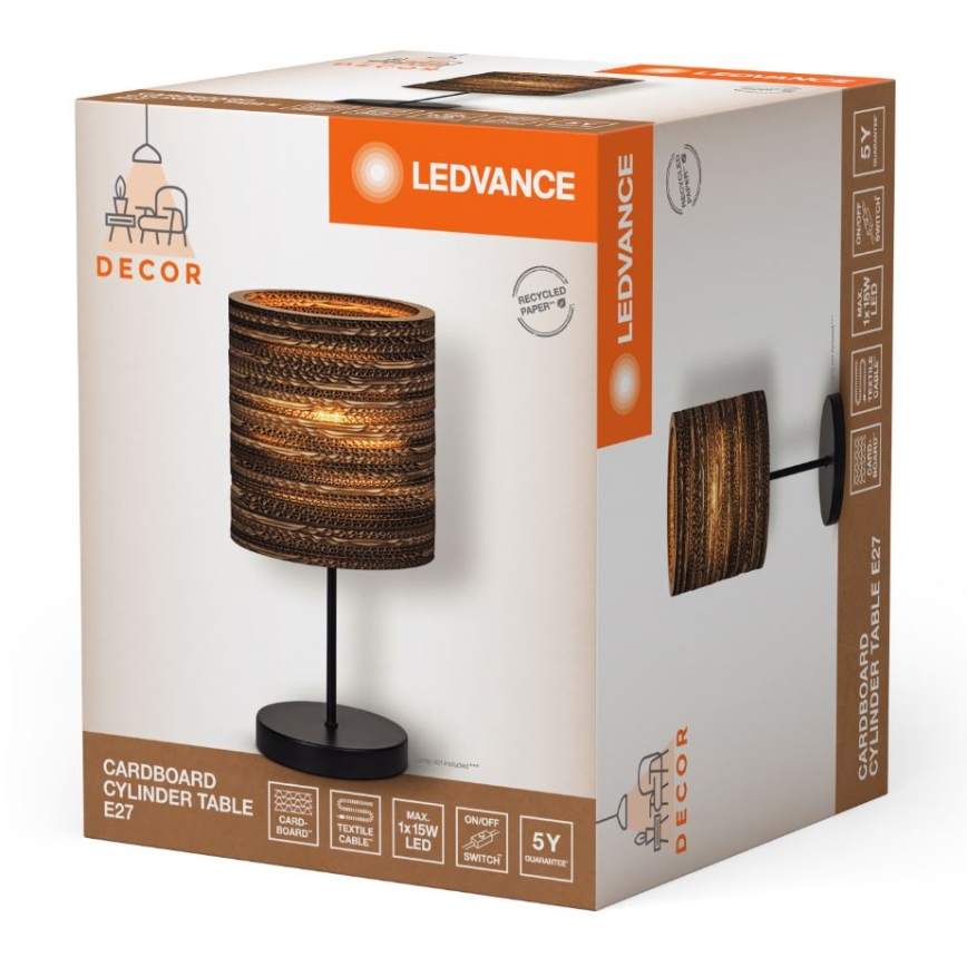Ledvance - Tafellamp DECOR CARDBOARD 1xE27/15W/230V diameter 20 cm