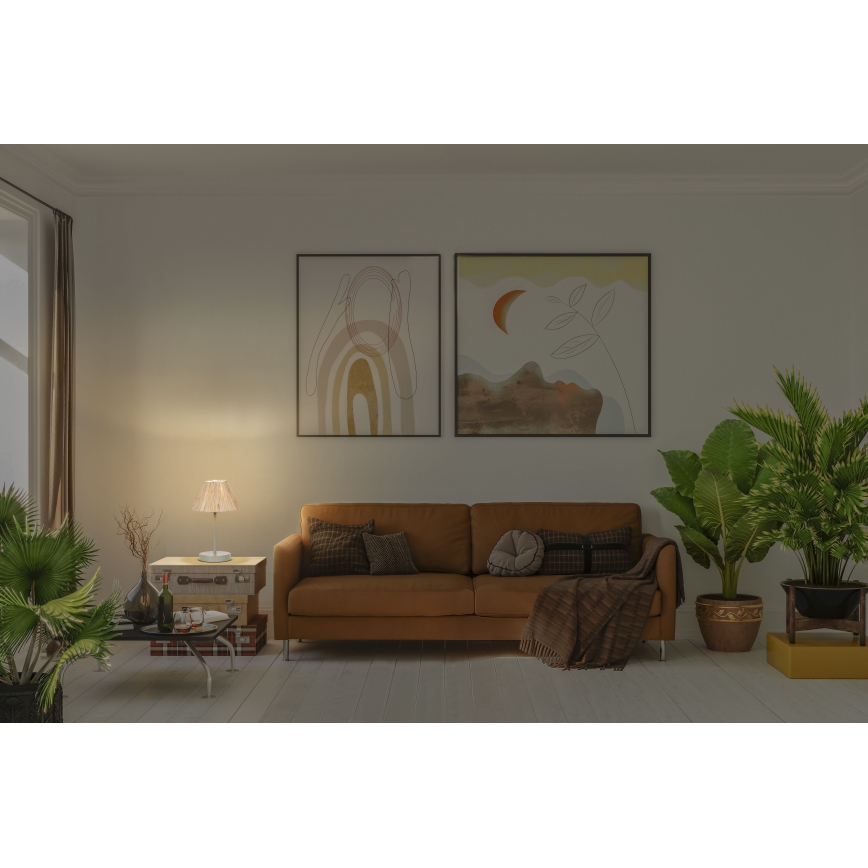 Ledvance - Tafellamp DECOR RAFFIA 1xE27/15W/230V raffia bast