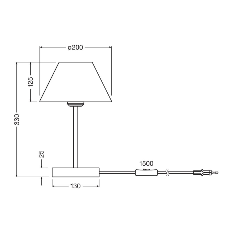 Ledvance - Tafellamp DECOR RAFFIA 1xE27/15W/230V raffia bast