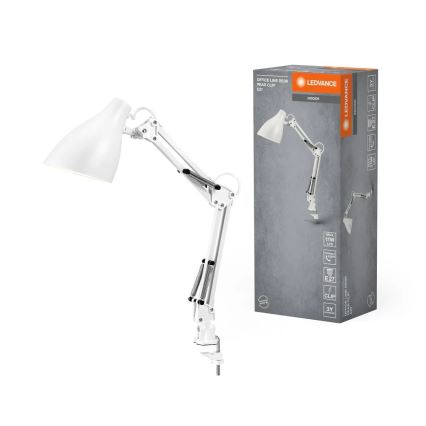 Ledvance - Tafellamp met klem PEAR 1xE27/11W/230V wit