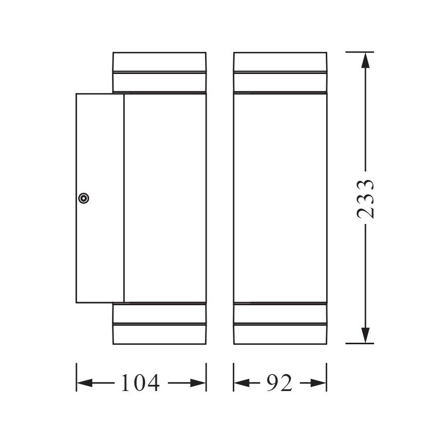 Ledvance - Wand Lamp voor Buiten BEAM 2xGU10/35W/230V IP44