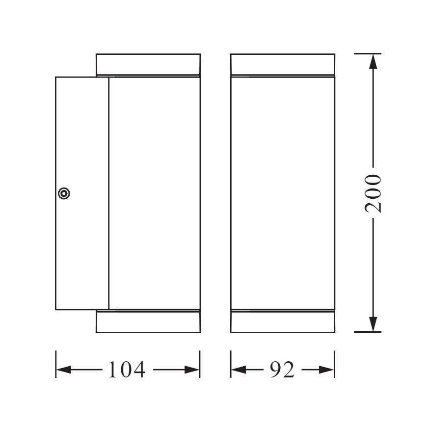 Ledvance - Wand Lamp voor Buiten BEAM 2xGU10/35W/230V IP44