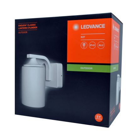 Ledvance - Wand Lamp voor Buiten CYLINDER 1xE27/60W/230V IP43 wit