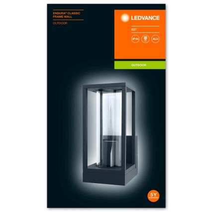 Ledvance - Wand Lamp voor Buiten FRAME 1xE27/60W/230V IP44