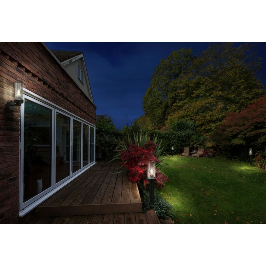 Ledvance - Wandlamp voor buiten AMBER 1xE27/20W/230V IP44