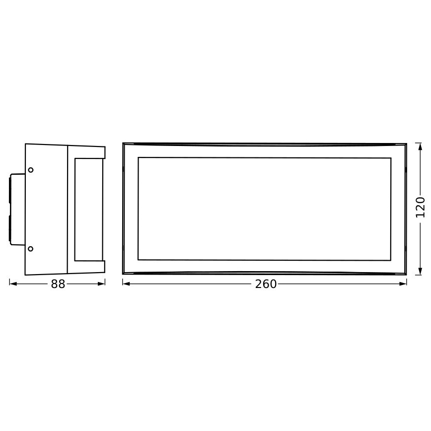 Ledvance - Wandlamp voor buiten CUADRA 1xE27/40W/230V IP65