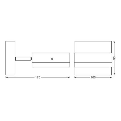 Ledvance - Wandlamp voor buiten ENDURA CLASSIC 1xGX53/12W/230V IP44