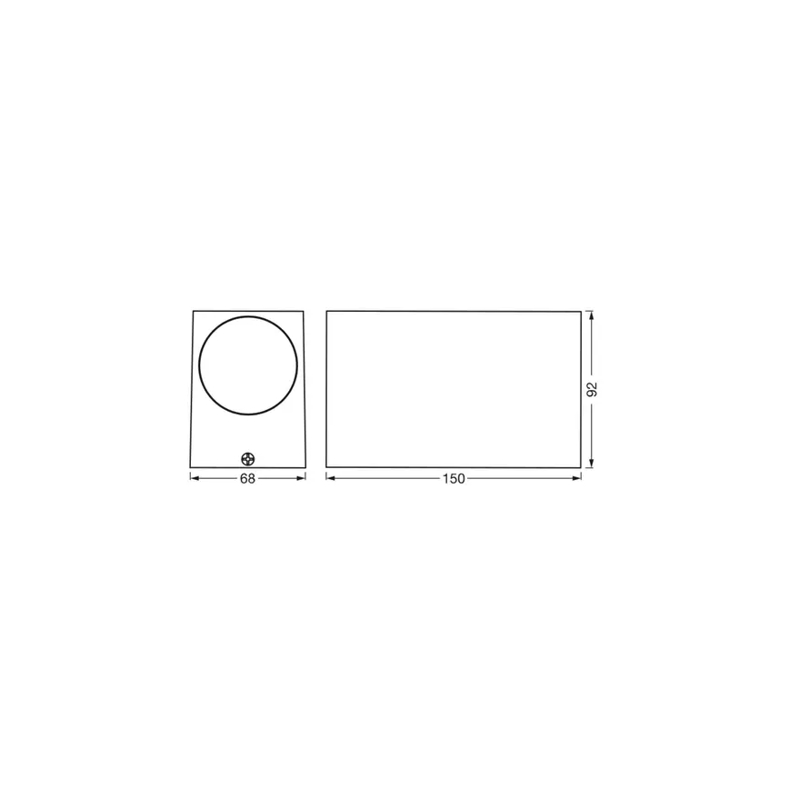 Ledvance - Wandlamp voor buiten ENDURA CLASSIC 2xGU10/35W/230V IP44