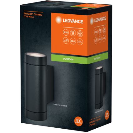 Ledvance - Wandlamp voor buiten ITYS 2xGU10/35W/230V IP65