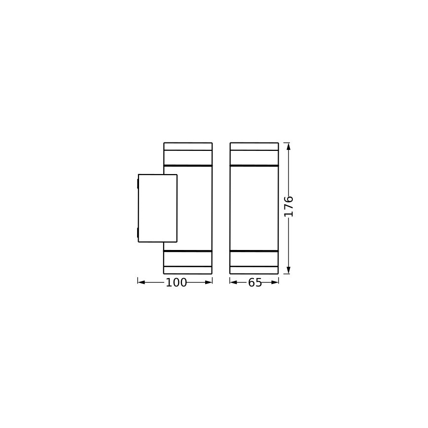 Ledvance - Wandlamp voor buiten IVE 2xGU10/35W/230V IP65