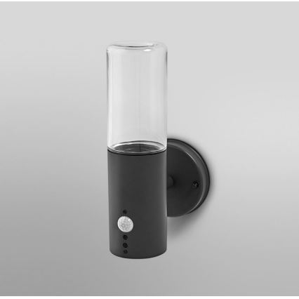 Ledvance - Wandlamp voor buiten met sensor FIGO CYLINDER 1xE27/20W/230V