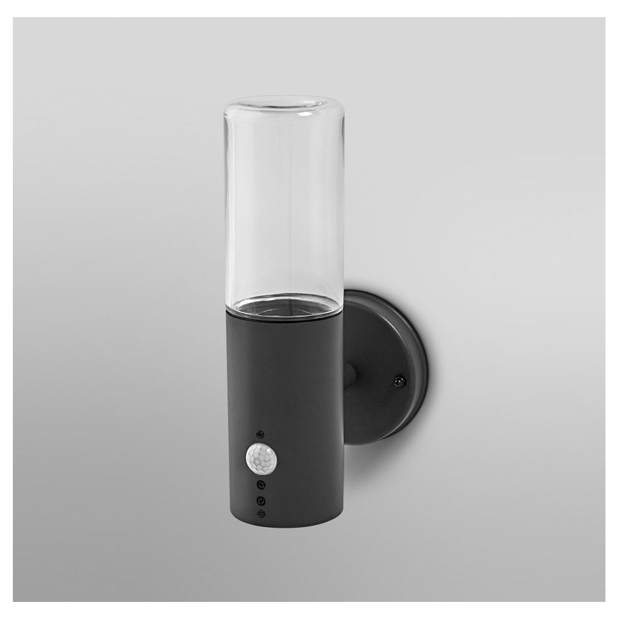 Ledvance - Wandlamp voor buiten met sensor FIGO CYLINDER 1xE27/20W/230V
