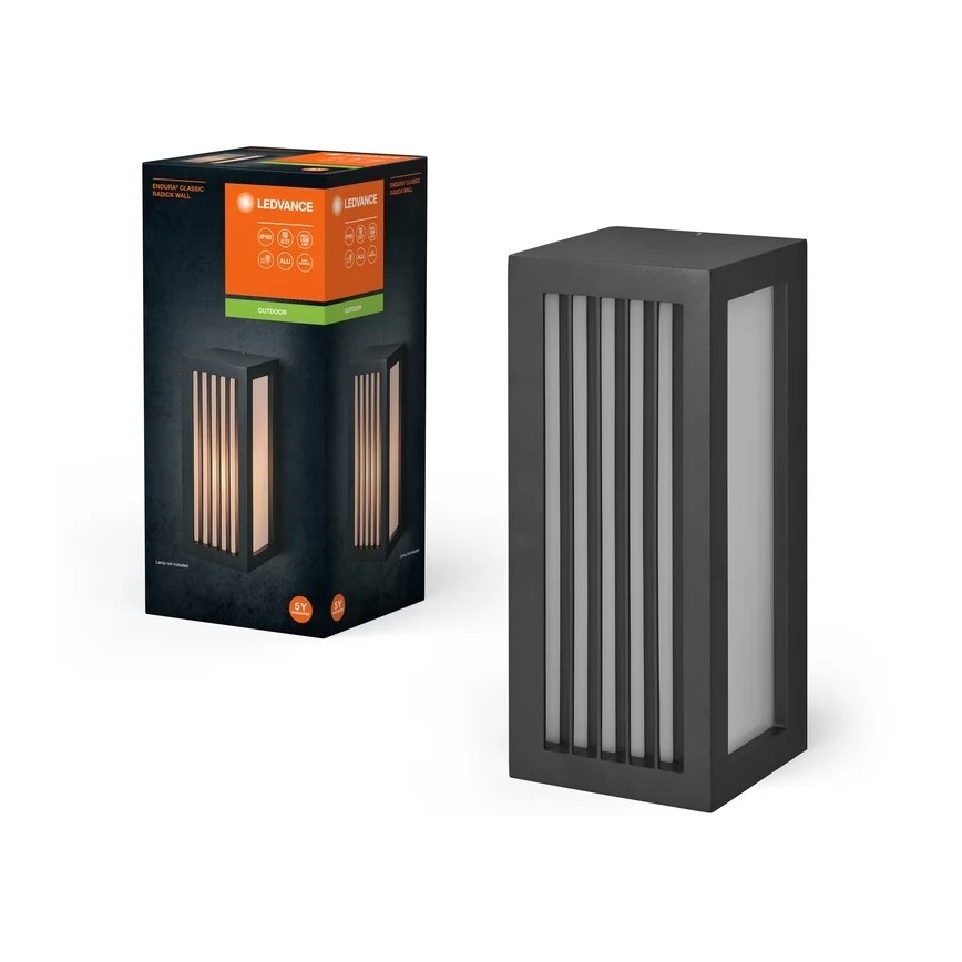 Ledvance - Wandlamp voor buiten RADICK  1xE27/18W/230V IP65