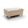 Leer kruk SALERNO II 66x100 cm beige