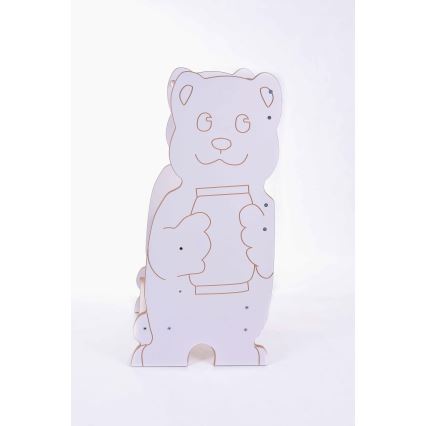Leertoren BEAR wit/esdoorn