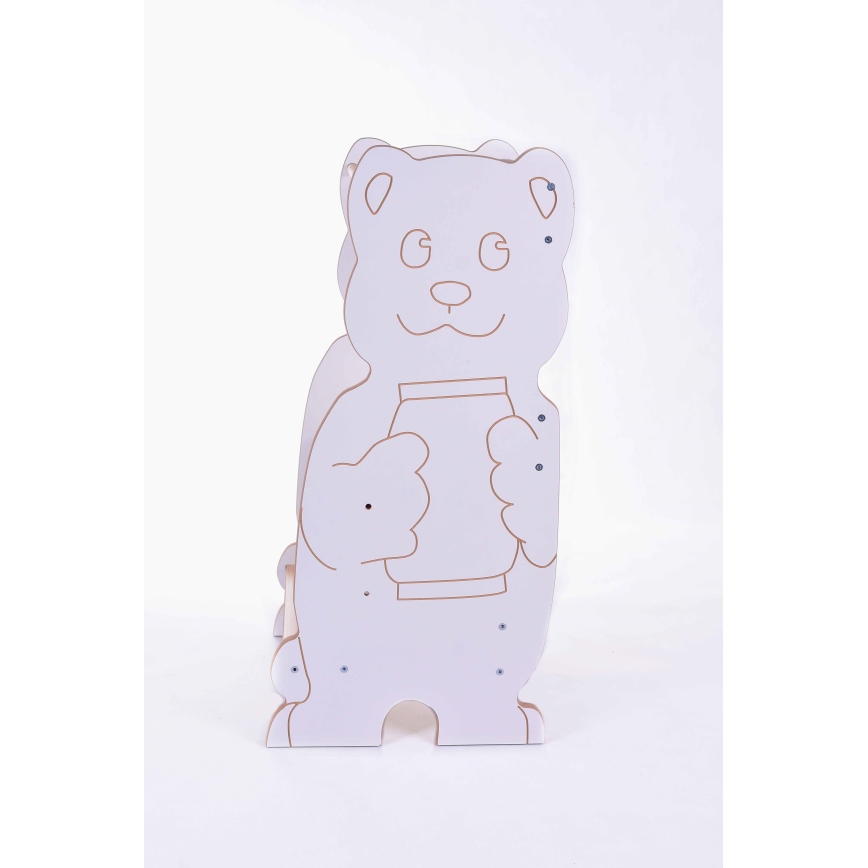 Leertoren BEAR wit/esdoorn