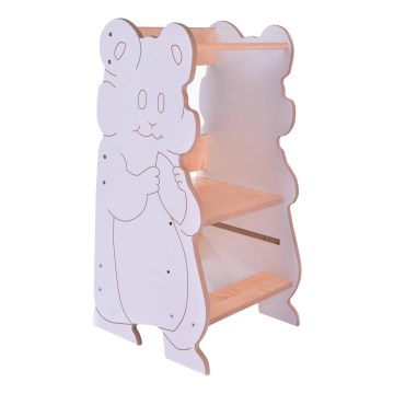 Leertoren HAMSTER wit/esdoorn