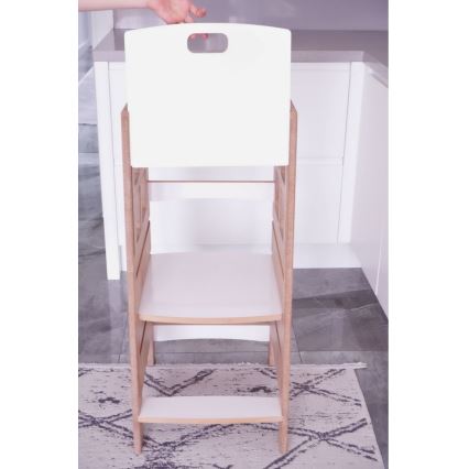 Leertoren KULE 90x50 cm bruin/wit