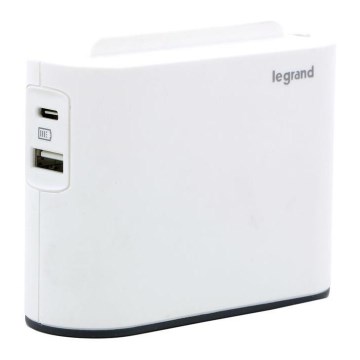 Legrand 049401 - Verdeelstekker 2Z Type C + USB-A + USB-C wit