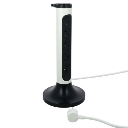 Legrand 049410 - Stekkerdoos zuil 230V/16A, 4x2P+T 2m