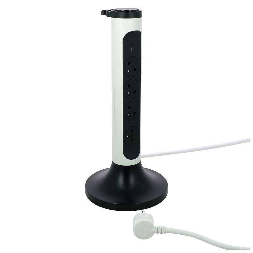 Legrand 049410 - Stekkerdoos zuil 230V/16A, 4x2P+T 2m