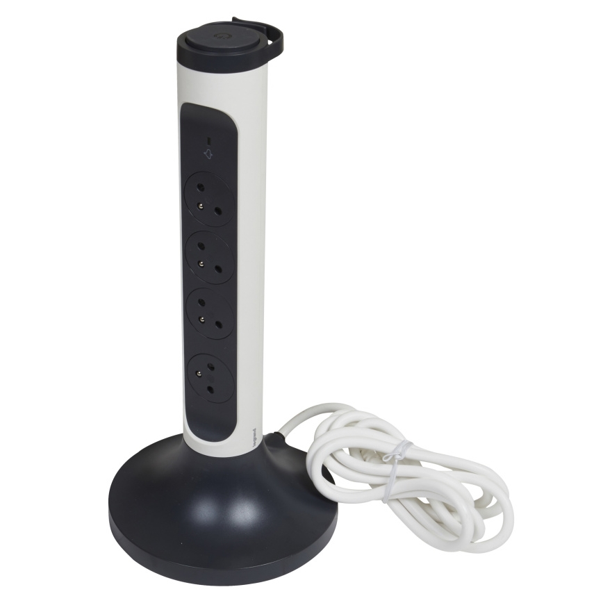 Legrand 049410 - Stekkerdoos zuil 230V/16A, 4x2P+T 2m