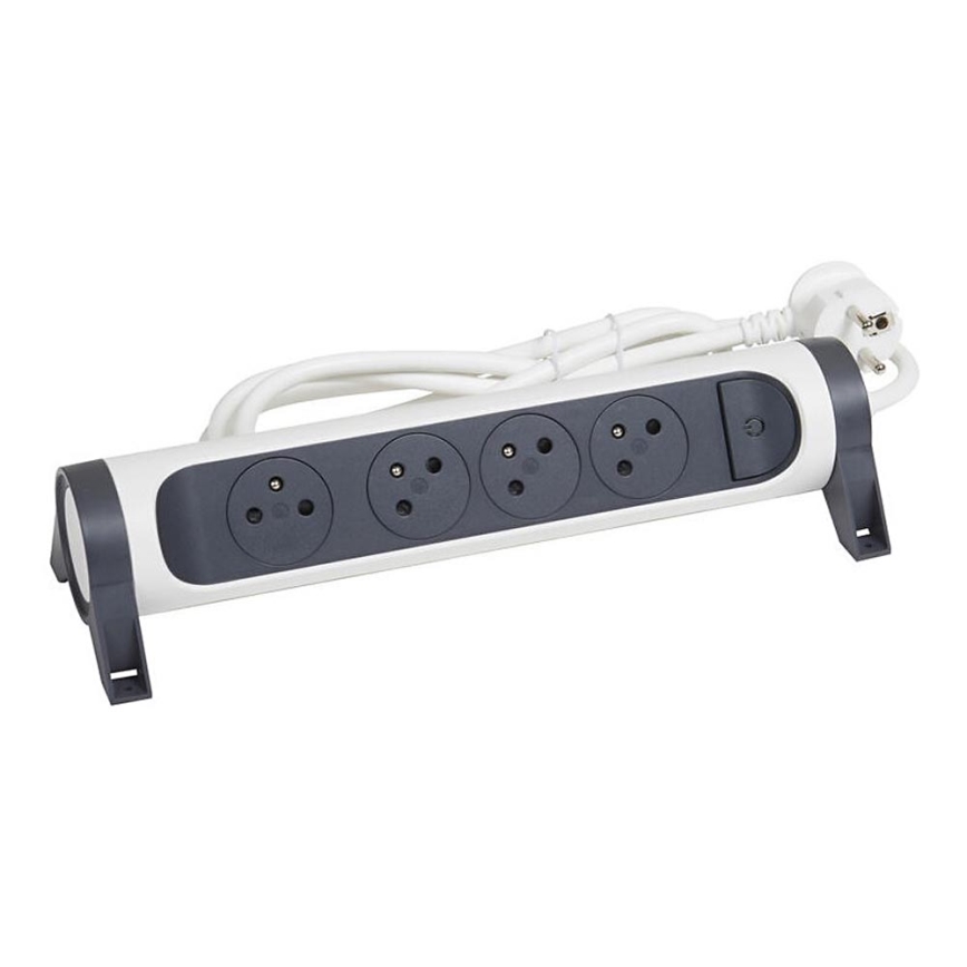 Legrand 049459 - Verlengsnoer met schakelaar 4Z Type E 3m