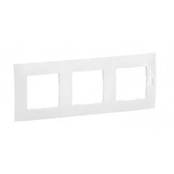 Legrand - 3-voudig afdekraam NILOE wit