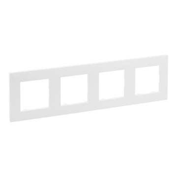 Legrand - 4-voudig afdekraam NILOE STEP wit
