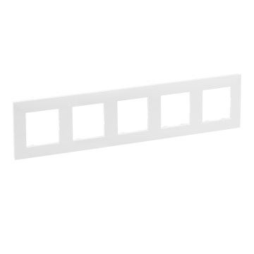 Legrand - 5-voudig afdekraam NILOE STEP wit