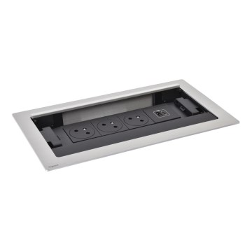 Legrand 654850 - Stekkerdoos voor tafelblad 3X230V + USB-A + USB-C