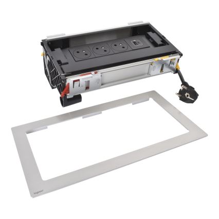 Legrand 654850 - Stekkerdoos voor tafelblad 3X230V + USB-A + USB-C