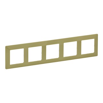 Legrand 754085 - Afdekraam voor schakelaars VALENA LIFE 5P, groen