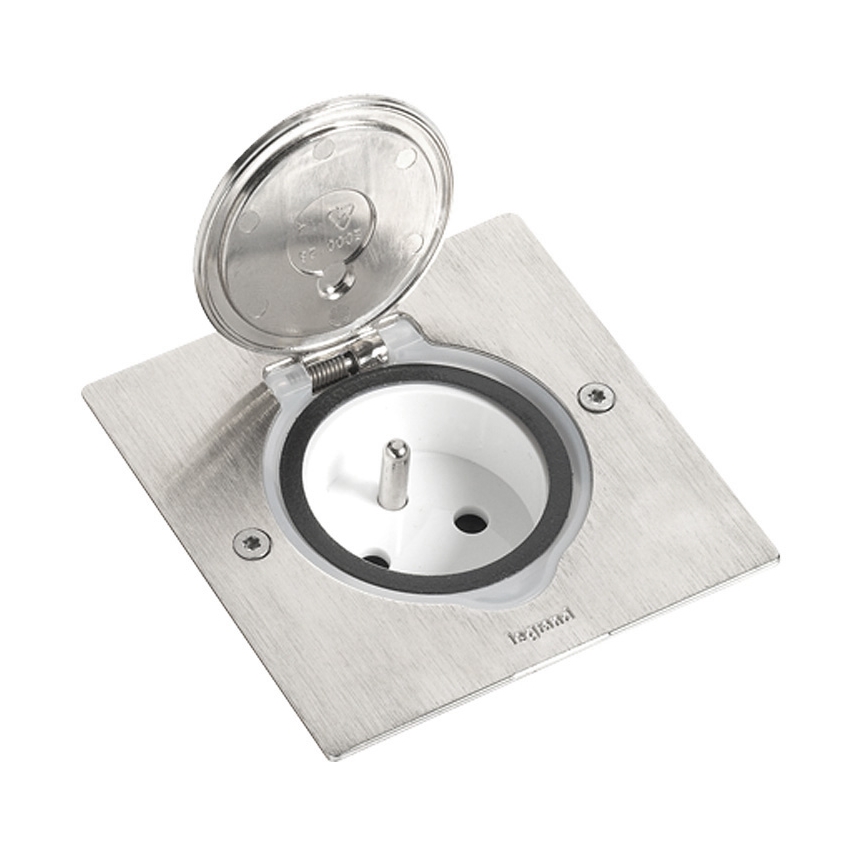 Legrand 89700 - Vloerdoos afdekraam PLATINUM 2M IP44 RVS