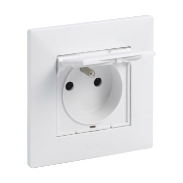 Legrand - Buitenstopcontact met afdekraam NILOE STEP 250V IP44 wit