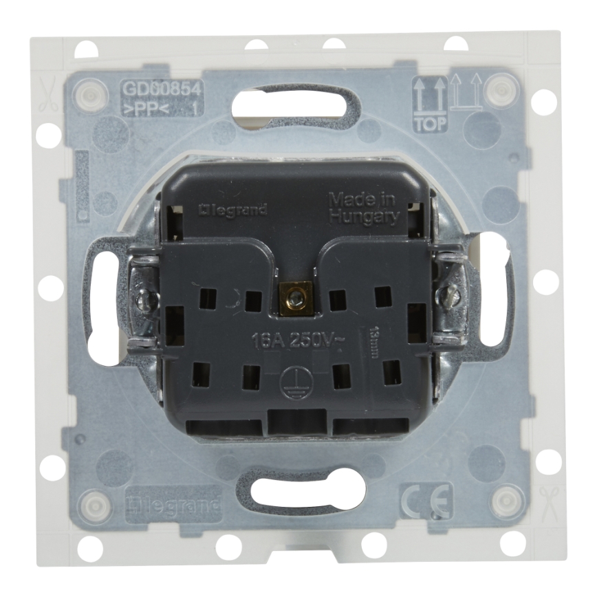Legrand - Buitenstopcontact zonder afdekraam 250V/16A NILOE STEP IP44 wit
