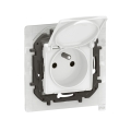 Legrand - Buitenwandcontactdoos voor huishoudelijk gebruik zonder afdekraam 250V/16A NILOE IP44 wit
