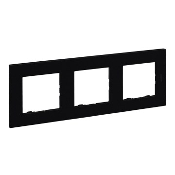 Legrand - Drievoudig afdekraam NILOE STEP, zwart