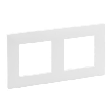 Legrand - Dubbel afdekraam NILOE STEP wit