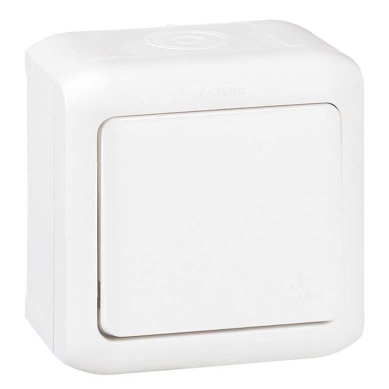 Legrand - Enkelpolige wandschakelaar č. 1 FORIX IP44 wit
