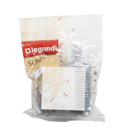 Legrand - Enkelschakelaar zonder afdekraam nr. 1/0 SUNO wit