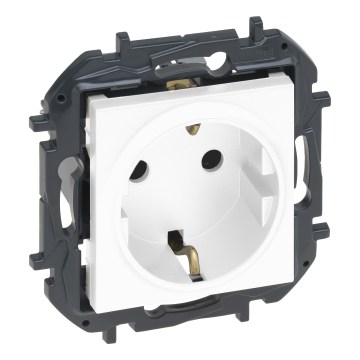 Legrand - Huishoudelijk SCHUKO-stopcontact zonder afdekraam NILOE STEP 250V wit