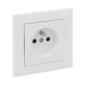 Legrand - Huishoudelijk stopcontact met frame SUNO 250V wit