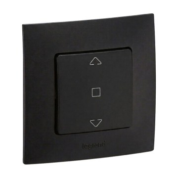 Legrand - Jaloeziebediening met frame NILOE zwart